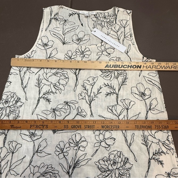 Jane + Delancey Linen Blend Tiered Dress Sleeveless Thin Floral Print NWT Medium - Picture 5 of 7